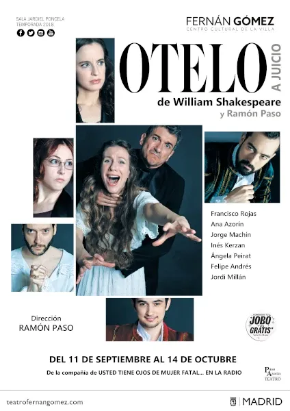 Obra de teatro de Ramón Paso Otelo a juicio